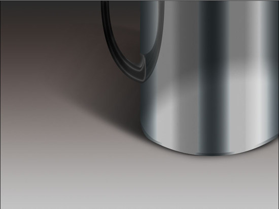 photoshop制作逼真的不锈钢杯
