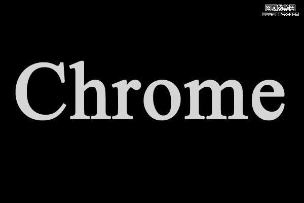 photoshop快速制作3d铬文字特效-webjx.com