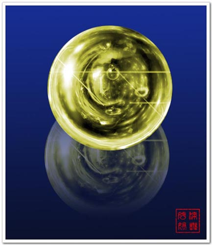 妙用ps极坐标滤镜打造漂亮水晶球教程