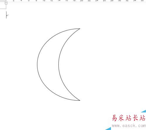 word 怎么画月亮？