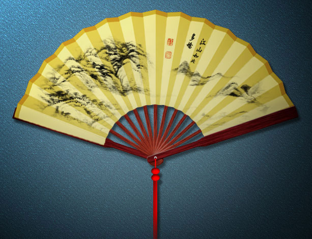 利用photoshop路径工具轻松绘制精美折扇_网页设计webjx.com转载