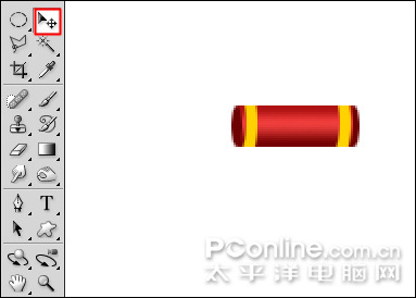 恭贺牛年 photoshp cs4绘制迎春炮竹