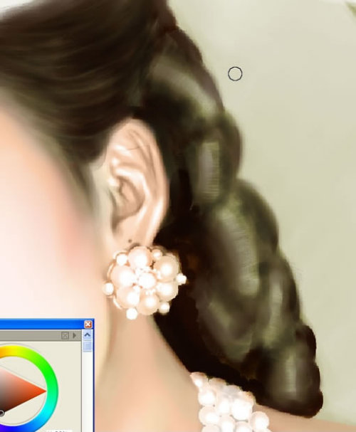 photoshop+painter手绘贵妇插画_网页设计webjx.com发布