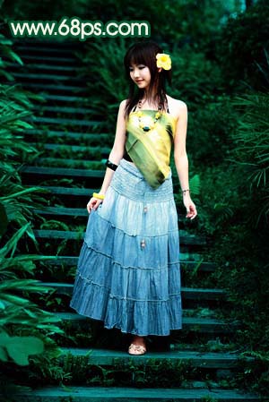 photoshop打造一只绿色的蝴蝶精灵