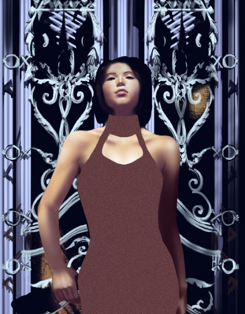 photoshop绘制冷酷的女刺客插画_网页设计webjx.com发布