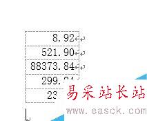 word中如何把一列数据只保留两位小数？