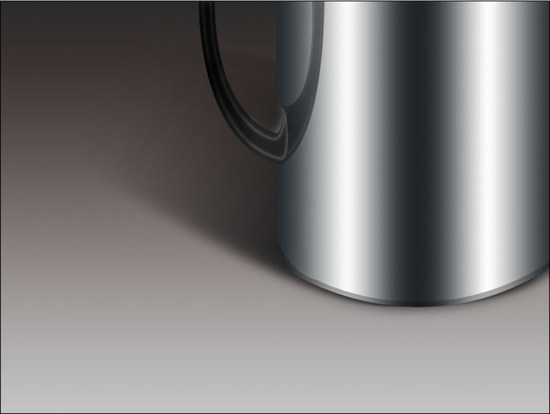 photoshop制作逼真的不锈钢杯