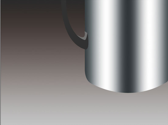 photoshop制作逼真的不锈钢杯