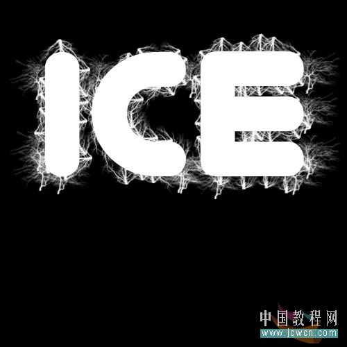 photoshop冰字特效：模拟冻裂的特效_webjx.com
