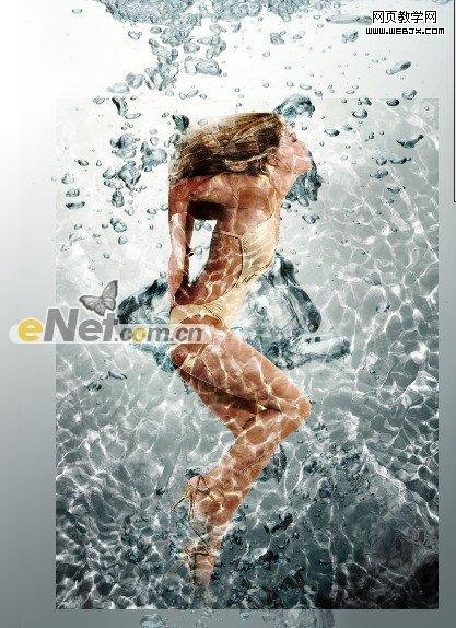 photoshop 图像合成特效之美女戏水