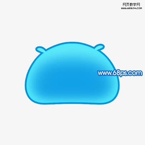 photoshop绘画一个可爱的馒头qq表情