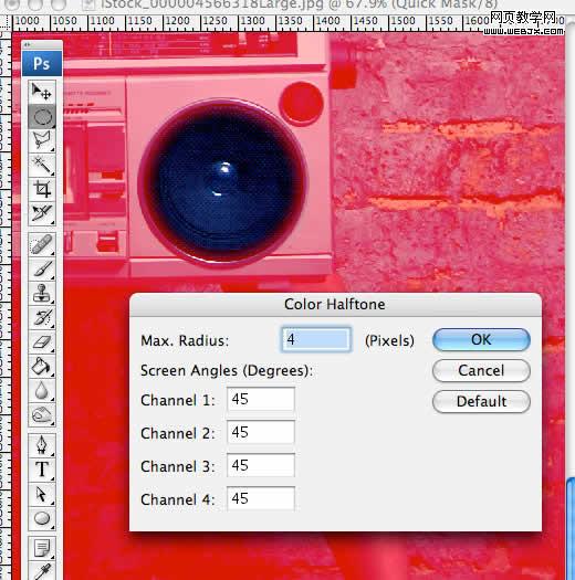 photoshop制作超酷的半调效果美女照片-webjx.com