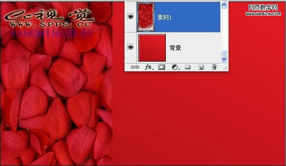 ps图片合成教程:大红的结婚请柬_网页设计