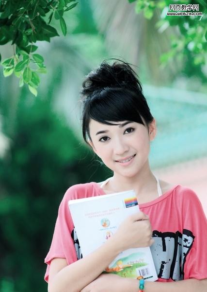 ps图片合成教程:清新靓丽数码写真美女照片_webjx.com
