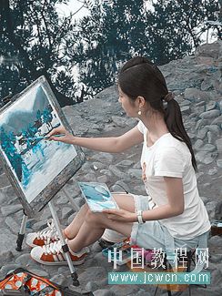 ps调色教程:蓝橙色调照片的制作方法_网页设计webjx.com网络转载