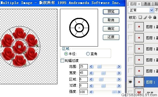 photoshop制作另类的红玫瑰花动画_webjx.com
