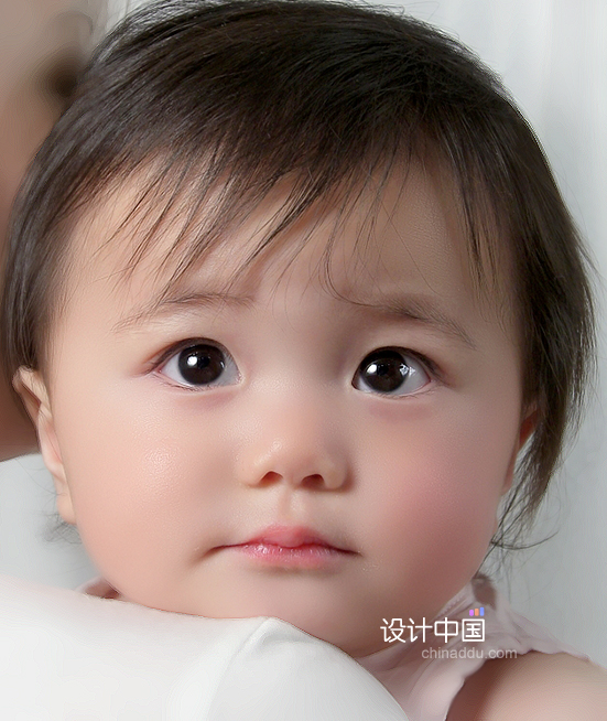photoshop教程:美白照片中的宝宝