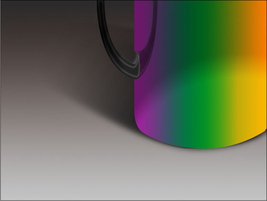 photoshop制作逼真的不锈钢杯
