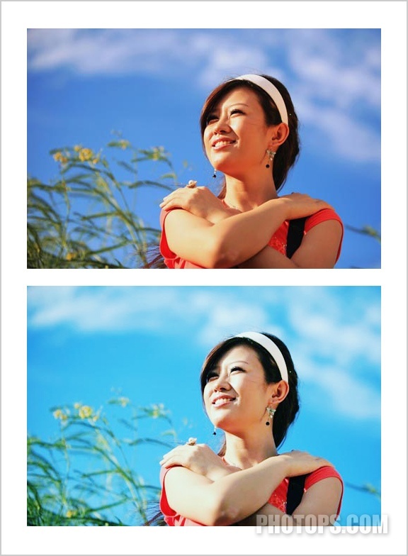 photoshop曲线快速调鲜艳的色彩照片