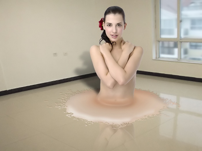 photoshop教程:美女下半身融化特效_webjx.com