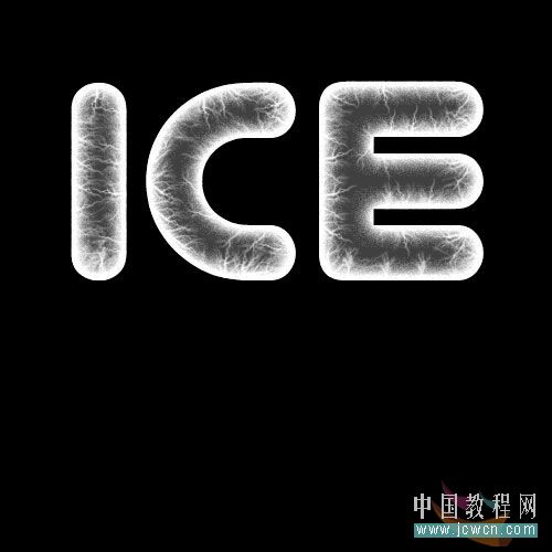 photoshop冰字特效：模拟冻裂的特效_webjx.com
