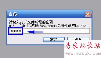 怎样给Word2003文档设置密码？