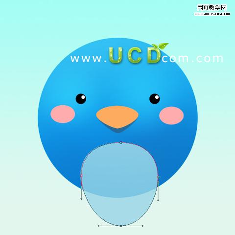 photoshop教程:绘制可爱的卡通小鸟图标_网页设计
