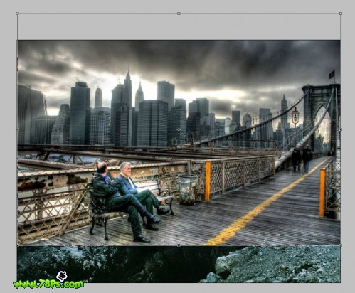 photoshop合成教程:黑暗迷雾山城_webjx.com