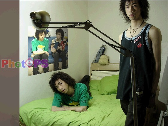 photoshop轻松制作男双胞胎特效照片