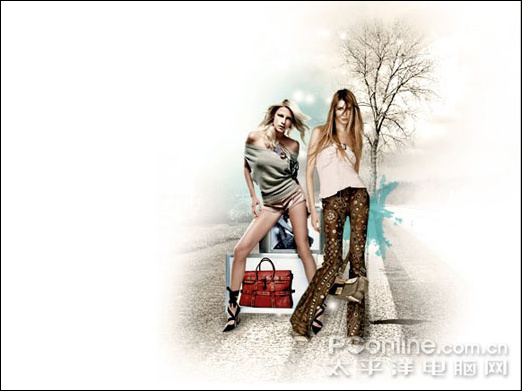 photoshop cs4打造时尚女性主题作品