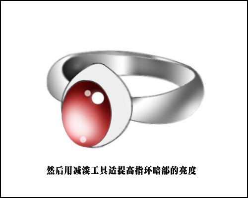 ps教程：手绘钻石戒指