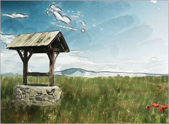 photoshop入门实例:照片转水彩画_网页webjx教学