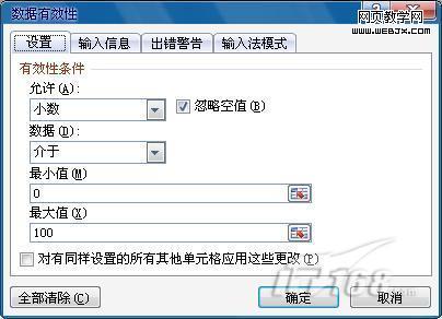 Excel 2010数据有效性的妙用实例2则