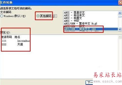 wps表格转换文字编码
