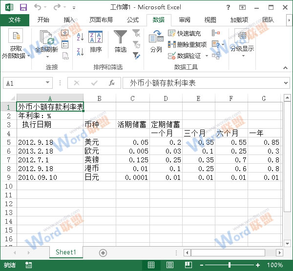 导入表格效果