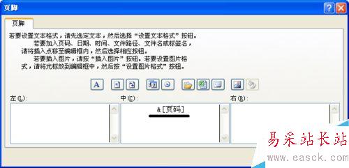 excel中插入不同格式页码