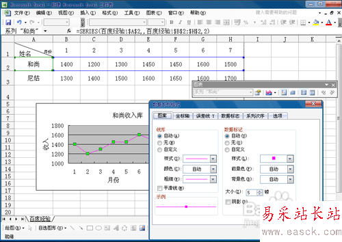 怎么使用excel制作折线图