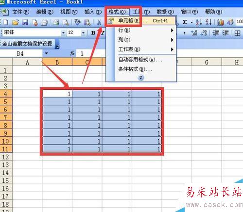 如何设置Excel中单元格内容不能被修改