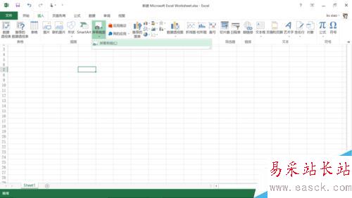 如何使用excel中的屏幕截图功能