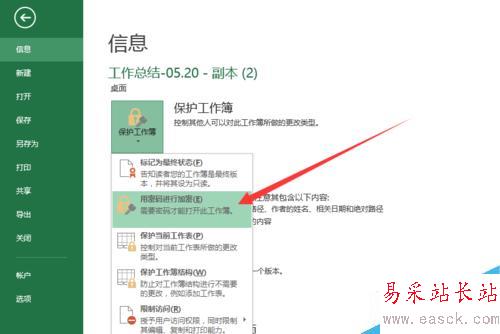 excel2013如何设置密码保护，或双重密码