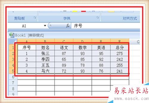 分数从高到低怎么排