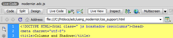 使用Modernizr 检测HTML5和CSS3浏览器支持功能