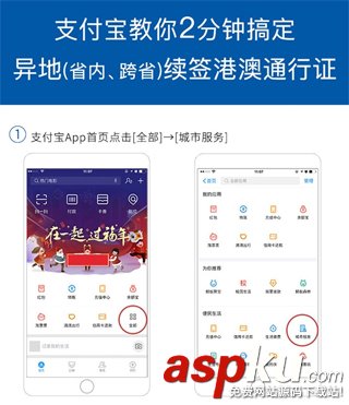 支付宝,港澳通行证