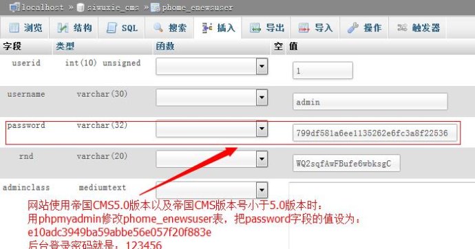 帝国CMS忘记后台登陆密码怎么办