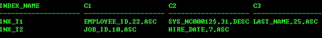Oracle中实现MySQL show index from table命令SQL脚本分享 Oracle中实现MySQL show index from table命令SQL脚本分享