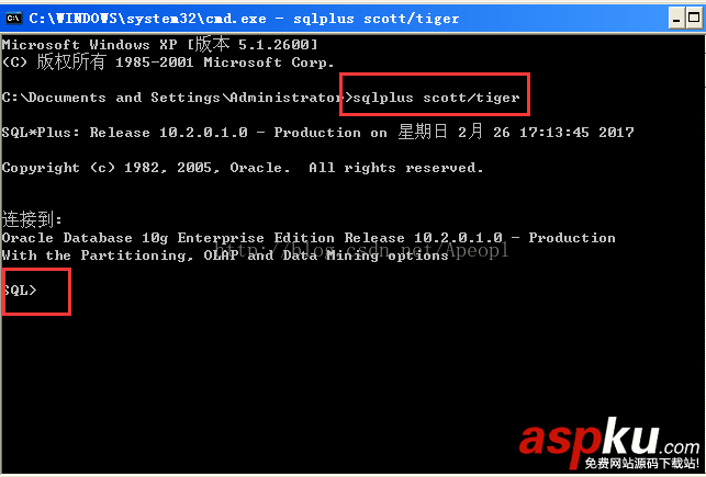 window,Oracle10g