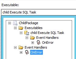 SSIS,事件,向上传递