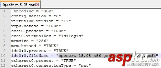 Vmware,OpenWrt15.05