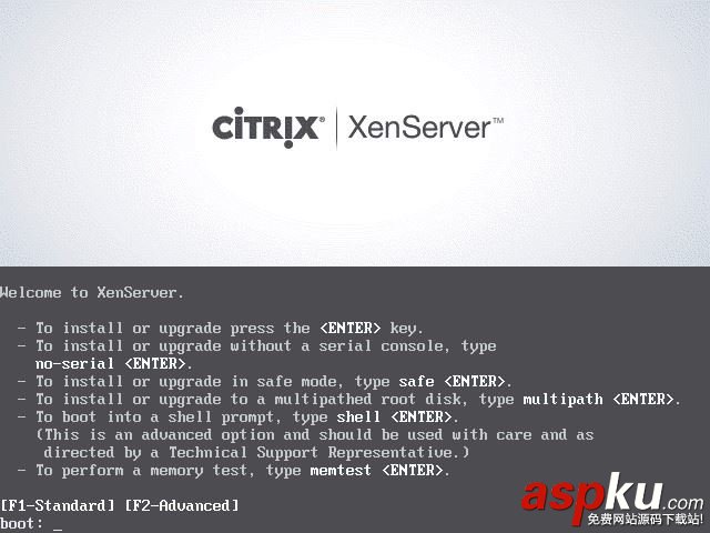 Citrix,Xenserver,7.0,安装,图文教程