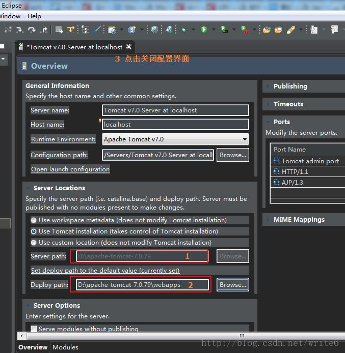 Eclipse,Tomcat,Server,配置